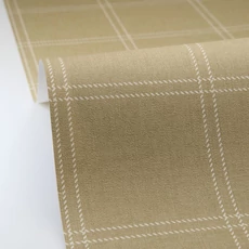 Kép 2/3 - Caselio Kockás zöld vinyl tapéta Fine Lines Vert Olive 53 cm X 10 m