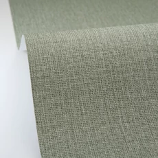 Kép 2/3 - Caselio Szövethetású zöld vinyl tapéta Uni Mat Vert Fougere 53 cm X 10 m