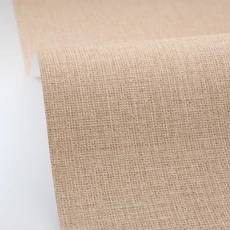 Kép 2/3 - Caselio Szövethetású barna vinyl tapéta Uni Mat Latte 53 cm X 10 m