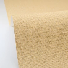 Kép 2/3 - Caselio Szövethetású sárga vinyl tapéta Uni Mat Jaune Paille 53 cm X 10 m