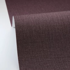 Kép 2/3 - Caselio Szövethetású sötétlila vinyl tapéta Uni Mat Figue 53 cm X 10 m