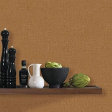 Kép 3/3 - Caselio Szövethetású barna vinyl tapéta Uni Mat Pain D Epice 53 cm X 10 m