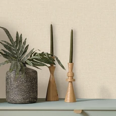 Kép 3/3 - Caselio Szövethetású drapp vinyl tapéta Uni Mat Gris Taupe 53 cm X 10 m