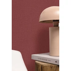 Kép 3/3 - Caselio Szövethetású bordó vinyl tapéta Uni Mat Prune 53 cm X 10 m