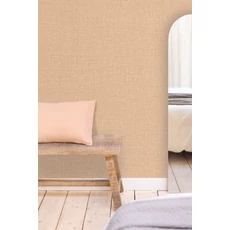 Kép 3/3 - Caselio Szövethetású barack vinyl tapéta Uni Mat Peche 53 cm X 10 m