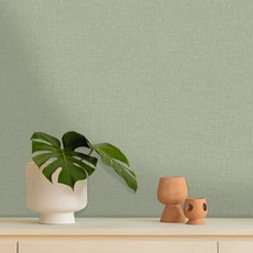 Kép 3/3 - Caselio Szövethetású eukaliptusz zöld vinyl tapéta Uni Mat Vert Eucalyptus 53 cm X 10 m