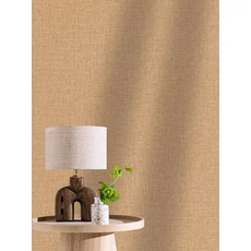 Kép 3/3 - Caselio Szövethetású barna vinyl tapéta Uni Mat Acajou 53 cm X 10 m