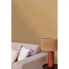 Kép 3/3 - Caselio Szövethetású sárgás barna vinyl tapéta Uni Mat Mordore 53 cm X 10 m