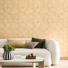 Kép 3/3 - Caselio Geometriai mintás faerezetes bézs vinyl tapéta Structura Beige 53 cm X 10 m