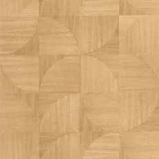 Kép 1/3 - Caselio Geometriai mintás faerezetes barna vinyl tapéta Structura Miel 53 cm X 10 m