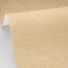 Kép 2/3 - Caselio Absztrakt mintás raffia hatású bézs vinyl tapéta Melody Beige 53 cm X 10 m
