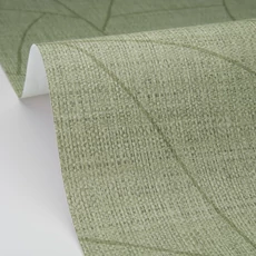 Kép 2/3 - Caselio Absztrakt mintás raffia hatású zöld vinyl tapéta Melody Avocat 53 cm X 10 m