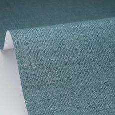 Kép 2/3 - Caselio Raffia hatású modern kék vinyl tapéta Raphia Azur 53 cm X 10 m