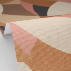 Kép 2/3 - Caselio Absztrakt mintás modern barna vinyl tapéta Concerto Camel Noir 53 cm X 10 m