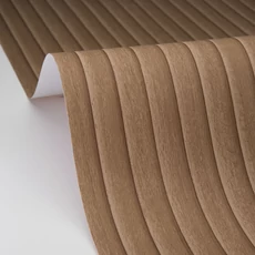 Kép 2/3 - Caselio Faléc hatású modern barna vinyl tapéta Boisea Marron 53 cm X 10 m