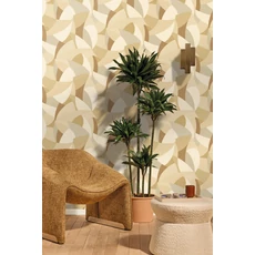 Kép 3/3 - Caselio Absztrakt mintás modern bézs vinyl tapéta Concerto Beige 53 cm X 10 m