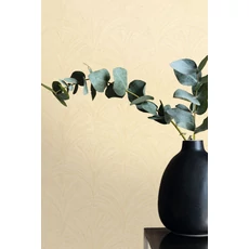 Kép 3/3 - Caselio Palmetta mintás modern bézs vinyl tapéta Vibration Beige 53 cm X 10 m