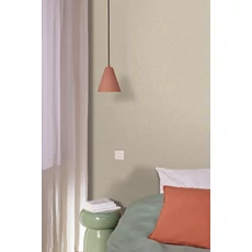 Kép 3/3 - Caselio Absztrakt mintás raffia hatású szürkés barna vinyl tapéta Melody Taupe 53 cm X 10 m