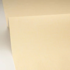 Kép 2/3 - Caselio Lenvászon hatású sárga vinyl tapéta Uni Mat Jaune Pastel 53 cm X 10 m