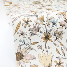 Kép 2/3 - Caselio Romantikus vadvirágos színes vinyl tapéta Jardin De Giverny Multicouleurs 53 cm X 10 m