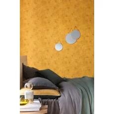 Kép 2/3 - Caselio Szövethatású okkersárga vinyl tapéta Telas Uni Ocre 53 cm X 10 m