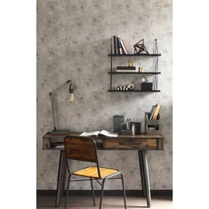Kép 2/3 - Caselio Szövethatású barnás szürke vinyl tapéta Telas Uni Gris Taupe Clair 53 cm X 10 m