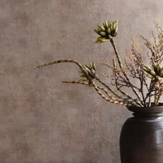 Kép 2/3 - Caselio Szövethatású bronz vinyl tapéta Telas Uni Cuivre 53 cm X 10 m