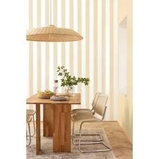 Kép 3/3 - Caselio Széles csíkos bézs vinyl tapéta Wide Lines Beige 53 cm X 10 m