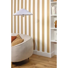 Kép 3/3 - Caselio Széles csíkos arany színű vinyl tapéta Wide Lines Doree 53 cm X 10 m