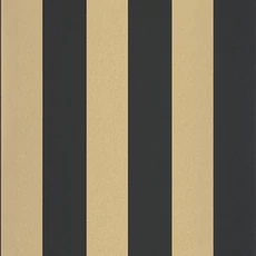 Kép 1/3 - Caselio Széles csíkos fekete-arany vinyl tapéta Wide Lines Noir Doree 53 cm X 10 m