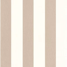 Kép 1/3 - Caselio Klasszikus csíkos tóp színű vinyl tapéta Linen Lines Taupe 53 cm X 10 m