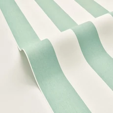 Kép 2/3 - Caselio Klasszikus csíkos mentazöld vinyl tapéta Linen Lines Vert Menthe 53 cm X 10 m