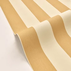 Kép 2/3 - Caselio Klasszikus csíkos mustársárga vinyl tapéta Linen Lines Moutarde 53 cm X 10 m