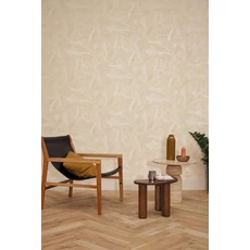 Kép 3/3 - Caselio Levélmintás modern bézs vlies tapéta Natura Sable 53 cm X 10 m