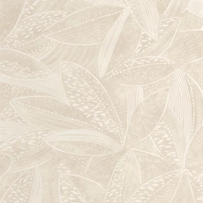 Kép 1/3 - Caselio Levélmintás modern bézs vlies tapéta Natura Sable 53 cm X 10 m