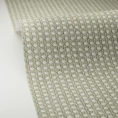 Kép 2/3 - Caselio Fonott mintás zöld vinyl tapéta Cannage Vert 53 cm X 10 m