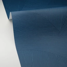 Kép 2/3 - Caselio Vonalmintás modern kék vlies tapéta Terra Bleu Univers 53 cm X 10 m