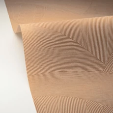 Kép 2/3 - Caselio Vonalmintás modern barna vlies tapéta Terra Terre Cuite 53 cm X 10 m