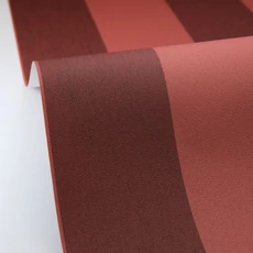 Kép 2/3 - Caselio Klasszikus csíkos bordó vinyl tapéta Linen Lines Bordeaux 53 cm X 10 m