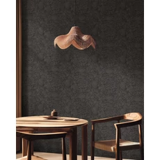 Kép 3/3 - Caselio Óriás virágmintás fekete vlies tapéta Delicate Petals Noir 53 cm X 10 m