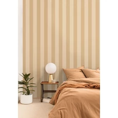Kép 3/3 - Caselio Széles csíkos mézsárga vinyl tapéta Wide Lines Miel 53 cm X 10 m