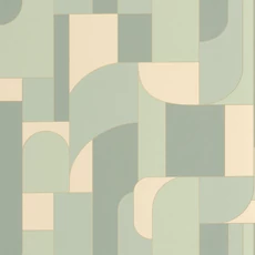 Kép 1/3 - Caselio Geometriai mintás modern pasztell zöld vinyl tapéta Achille Vert De Gris 53 cm X 10 m