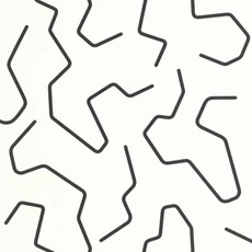 Kép 1/3 - Caselio Absztrakt mintás fekete-fehér vinyl tapéta Artline Noir Et Blanc 53 cm X 10 m