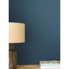 Kép 3/3 - Caselio Kék vinyl tapéta Uni Mat Bleu Denim 53 cm X 10 m