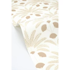 Kép 2/3 - Caselio Pálmafás art deco sárga vinyl tapéta Gisele Jaune 53 cm X 10 m