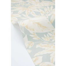 Kép 2/3 - Caselio Levélmintás kék vinyl tapéta Kalea Bleu Doux 53 cm X 10 m