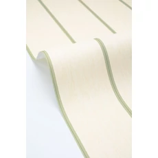 Kép 2/3 - Caselio Csíkos zöld-bézs vinyl tapéta Navaia Vert 53 cm X 10 m