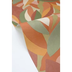 Kép 2/3 - Caselio Modern levélmintás színes vinyl tapéta Ephyra Multicouleurs 53 cm X 10 m