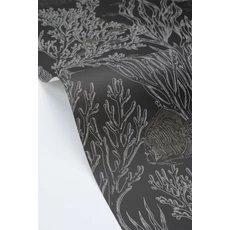 Kép 2/3 - Caselio Tenger világa fekete vinyl tapéta Deep Abyss Noir Or 53 cm X 10 m