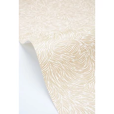 Kép 2/3 - Caselio Vonalmintás elegáns fehér-arany vlies tapéta Storm Blanc Or 53 cm X 10 m